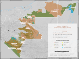 Frontera sur de México: sistema de topoformas