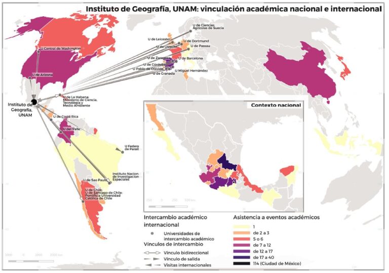 Instituto de Geografía, UNAM: vinculación académica nacional e internacional