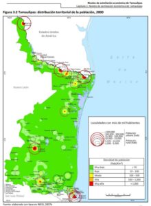 Tamaulipas: distribución de la población