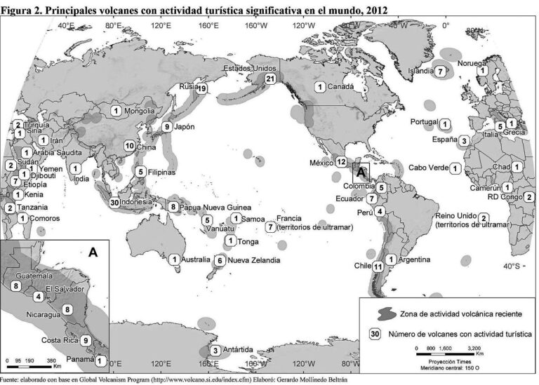 Principales volcanes con actividad turística en el mundo