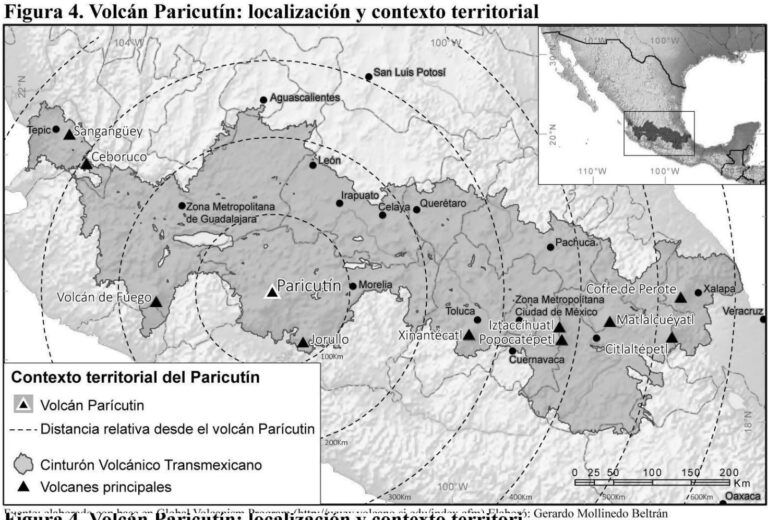 Volcán Paricutín: localización y contexto territorial